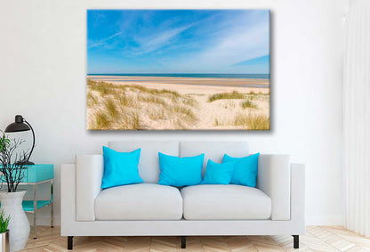 Bella Home Sand Dunes in The Coast of Nord Sea Print Canvas Ready to hang