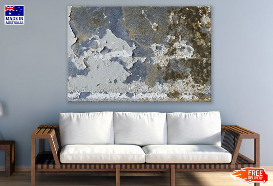 Grey & Gold Abstract Design Print 100% Australian Made