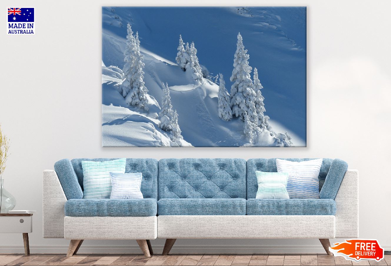 Snow Covered Tree Photograph Print 100% Australian Made