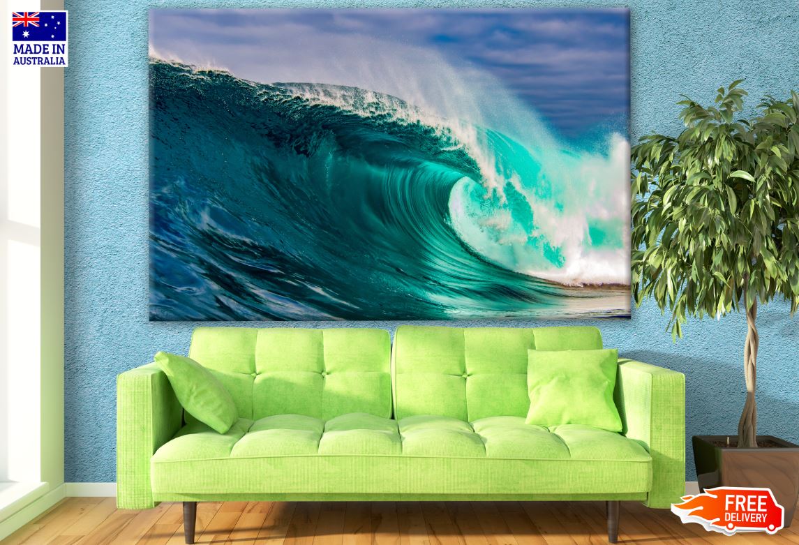 Wave Crashing Scenery Photograph Print 100% Australian Made