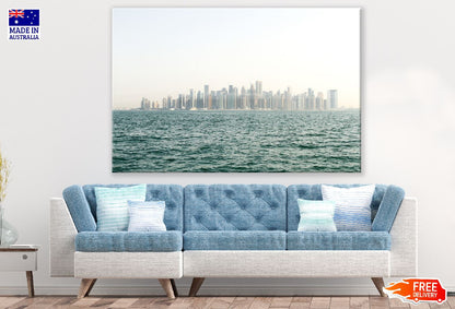 Doha City View From Sea Photograph, Qatar Print 100% Australian Made