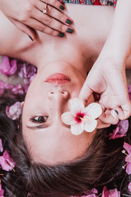 Girl with Flowers Photograph Print 100% Australian Made