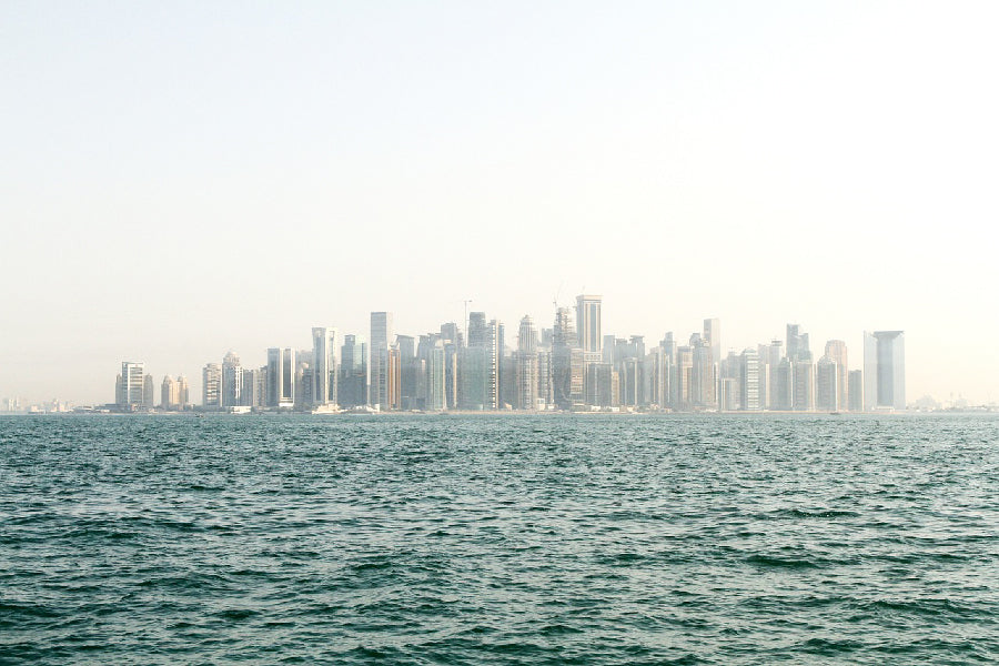 Doha City View From Sea Photograph, Qatar Print 100% Australian Made