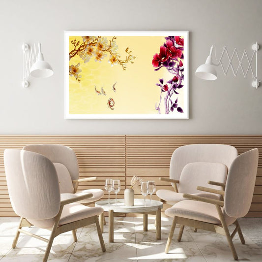 Colorful Flower Tree Design Home Decor Premium Quality Poster Print Choose Your Sizes