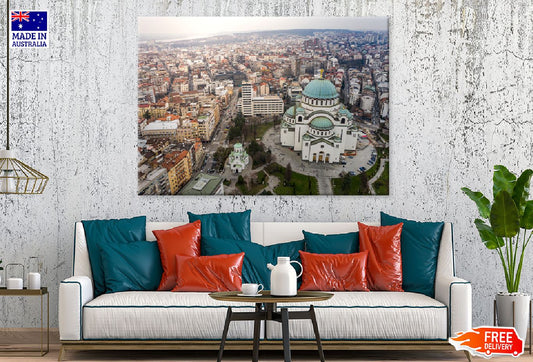 Cityscape of Belgrade Serbia View Photograph Print 100% Australian Made