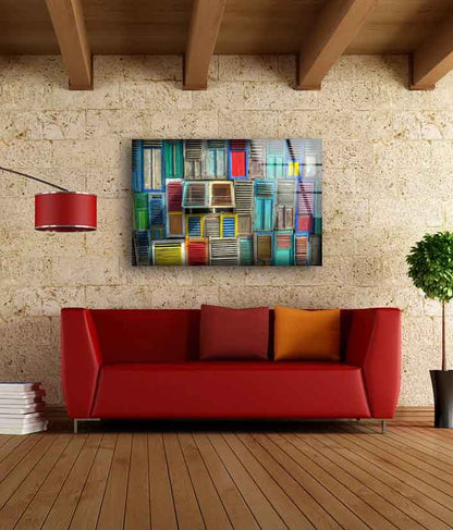 Colorful Windows Photograph Acrylic Glass Print Tempered Glass Wall Art 100% Made in Australia Ready to Hang