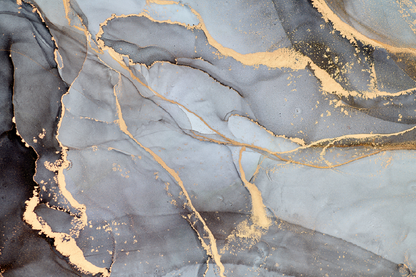 Gray & Gold Abstract Design Home Decor Premium Quality Poster Print Choose Your Sizes