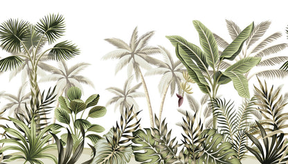 Green Trees Watercolor Painting Print 100% Australian Made