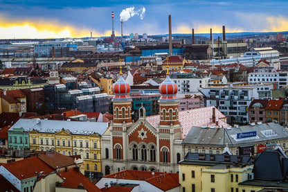 Pilsen Czech Republic Sunset Photograph, Prague Print 100% Australian Made