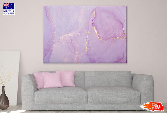 Pink & Gold Abstract Fluid Design Print 100% Australian Made