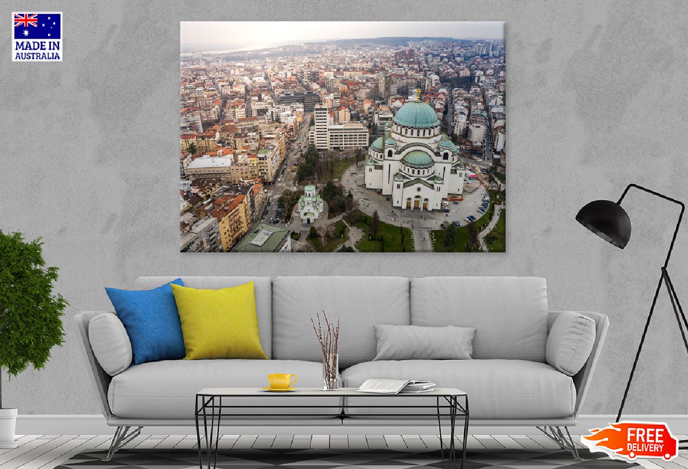 Cityscape of Belgrade Serbia View Photograph Print 100% Australian Made