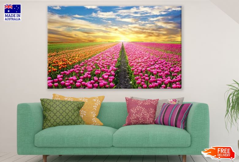 Tulip Field Print 100% Australian Made
