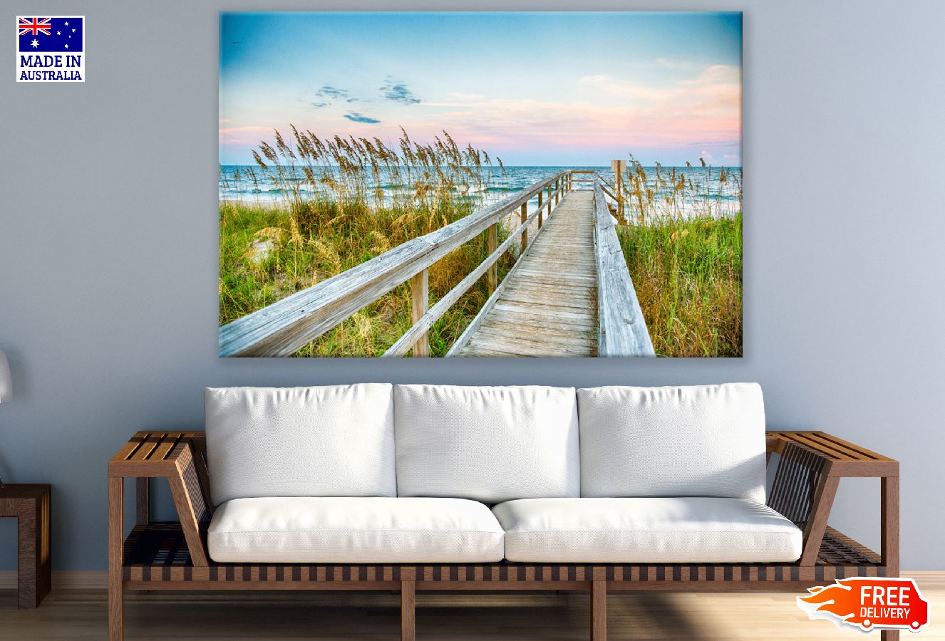 Kure Beach on North Carolina's Atlantice Photograph Print 100% Australian Made