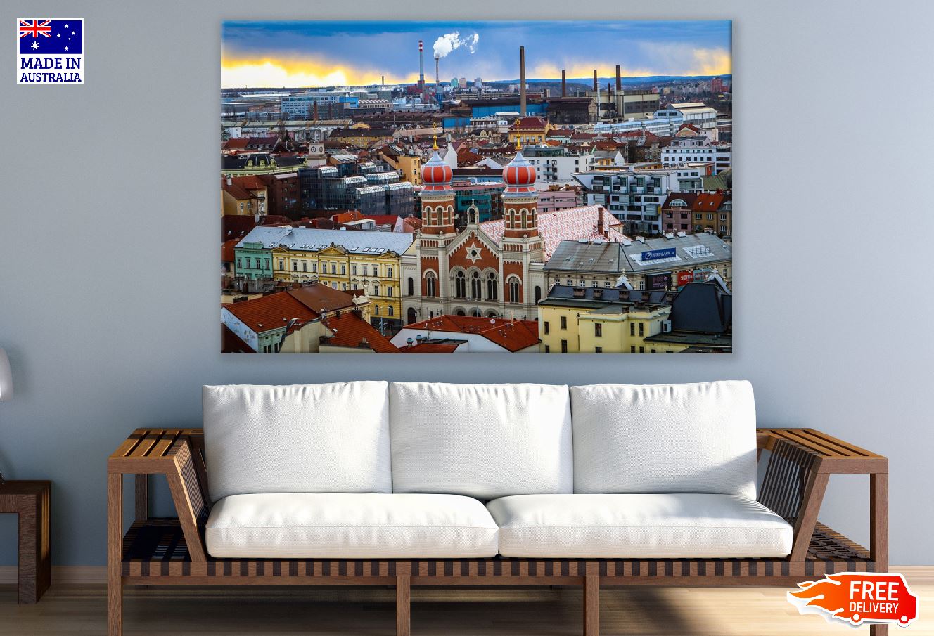 Pilsen Czech Republic Sunset Photograph, Prague Print 100% Australian Made