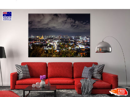 Night View in Suwon Hwasung Photograph Print 100% Australian Made