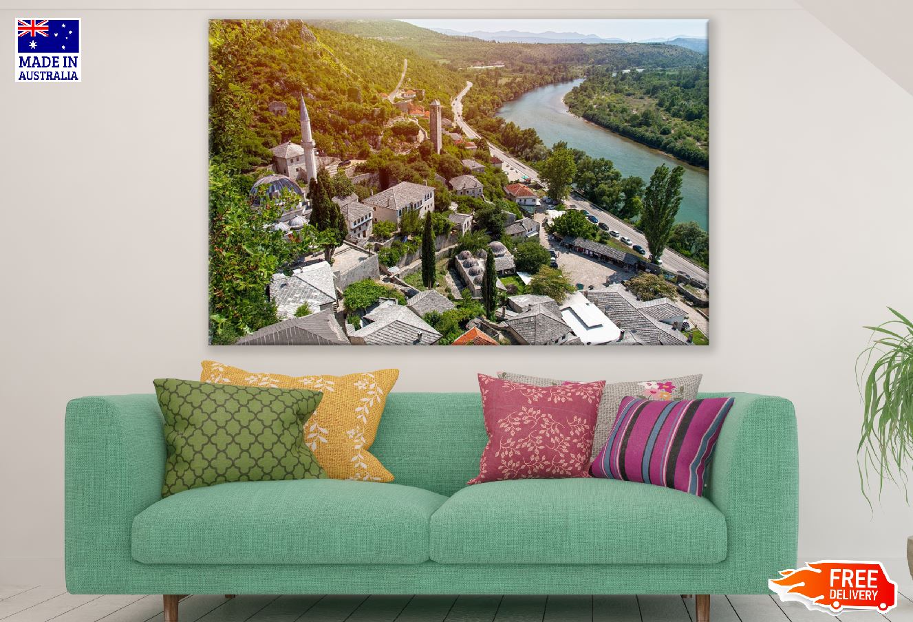 Počitelj Village Photograph, Čapljina, Bosnia and Herzegovin Print 100% Australian Made