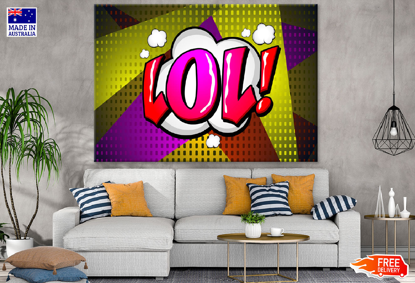 Lol Quote Illustration Print 100% Australian Made