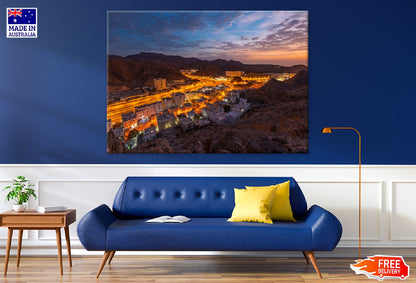 Hatat Skyline Sunset View Photograph Muscat Print 100% Australian Made