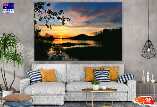 Forest Lake Sunset Photograph Print 100% Australian Made
