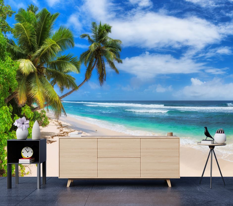 Wallpaper Murals Peel and Stick Removable Stunning Beach Scenery High Quality