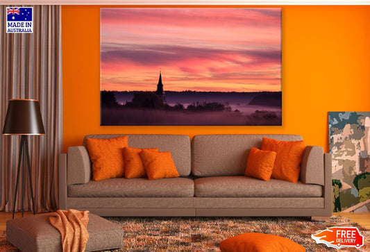 Sunrise Church Steeple Photograph Print 100% Australian Made