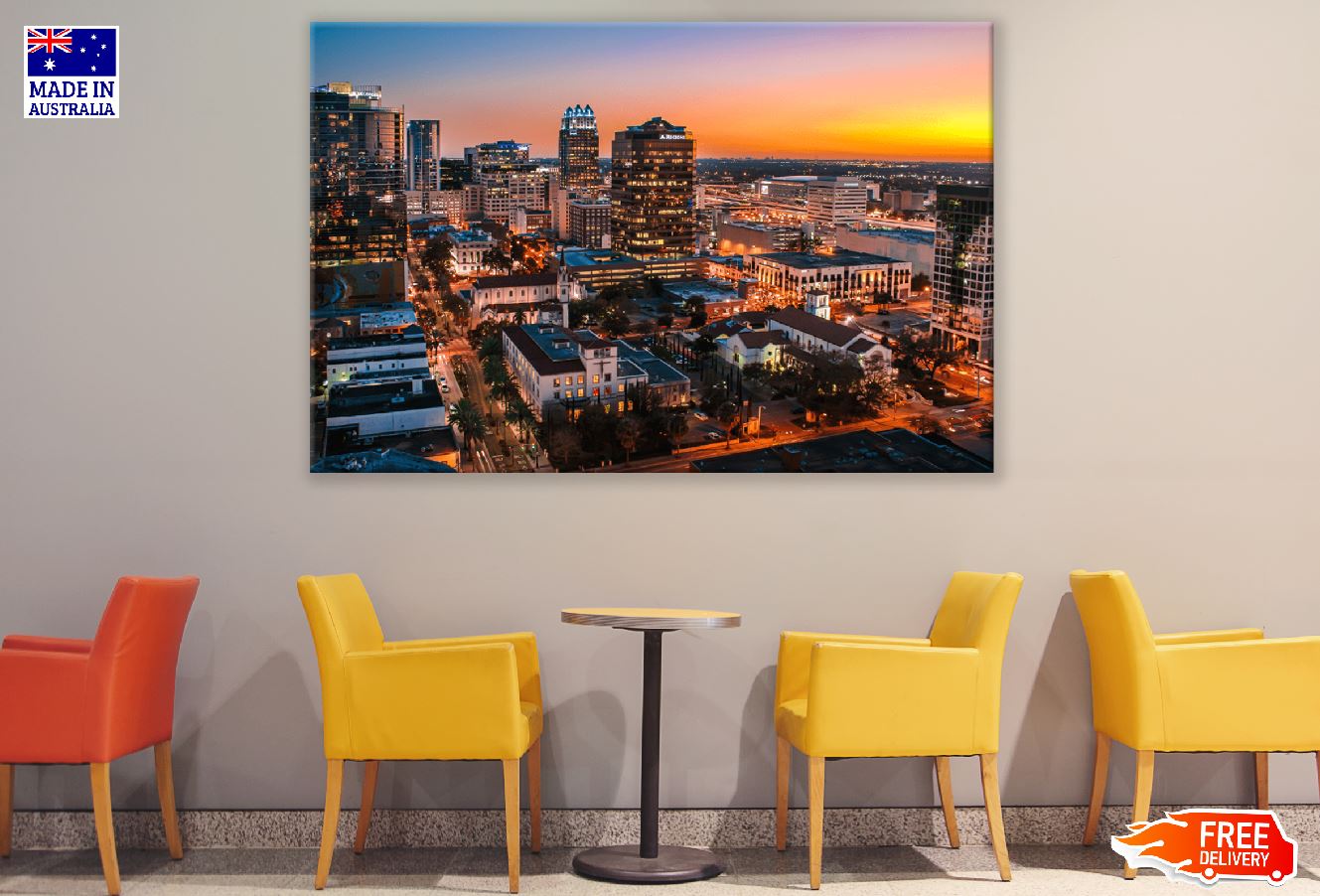 Orlando Night View Photograph USA Print 100% Australian Made
