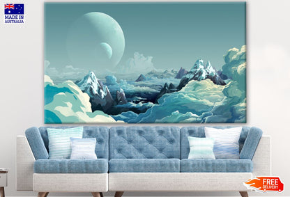 Sky Scenery Painting Print 100% Australian Made