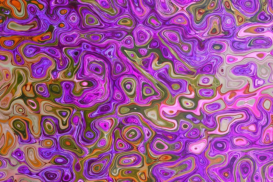 Pink Purple Pattern Abstract Design Print 100% Australian Made