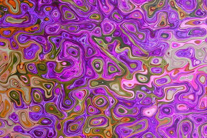Pink Purple Pattern Abstract Design Print 100% Australian Made