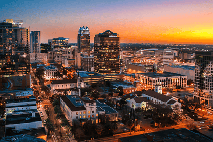 Orlando Night View Photograph USA Print 100% Australian Made