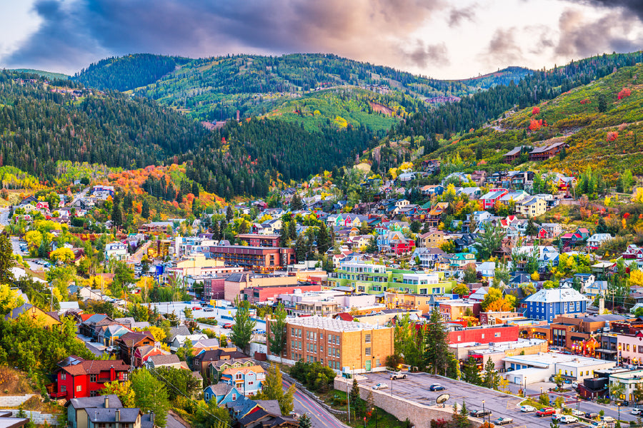 Park City View Photograph Utah USA Downtown Print 100% Australian Made