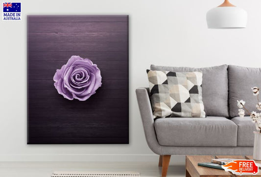 Purple Flower on a Table Closeup Photograph Print 100% Australian Made