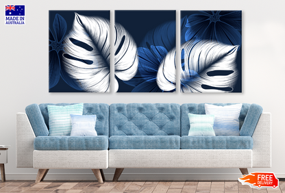 3 Set of Leaves Painting High Quality print 100% Australian made wall Canvas ready to hang