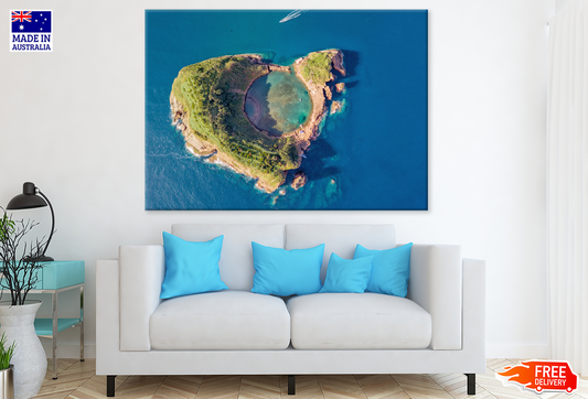 Trees With Mountain & Sea View Photograph Print 100% Australian Made