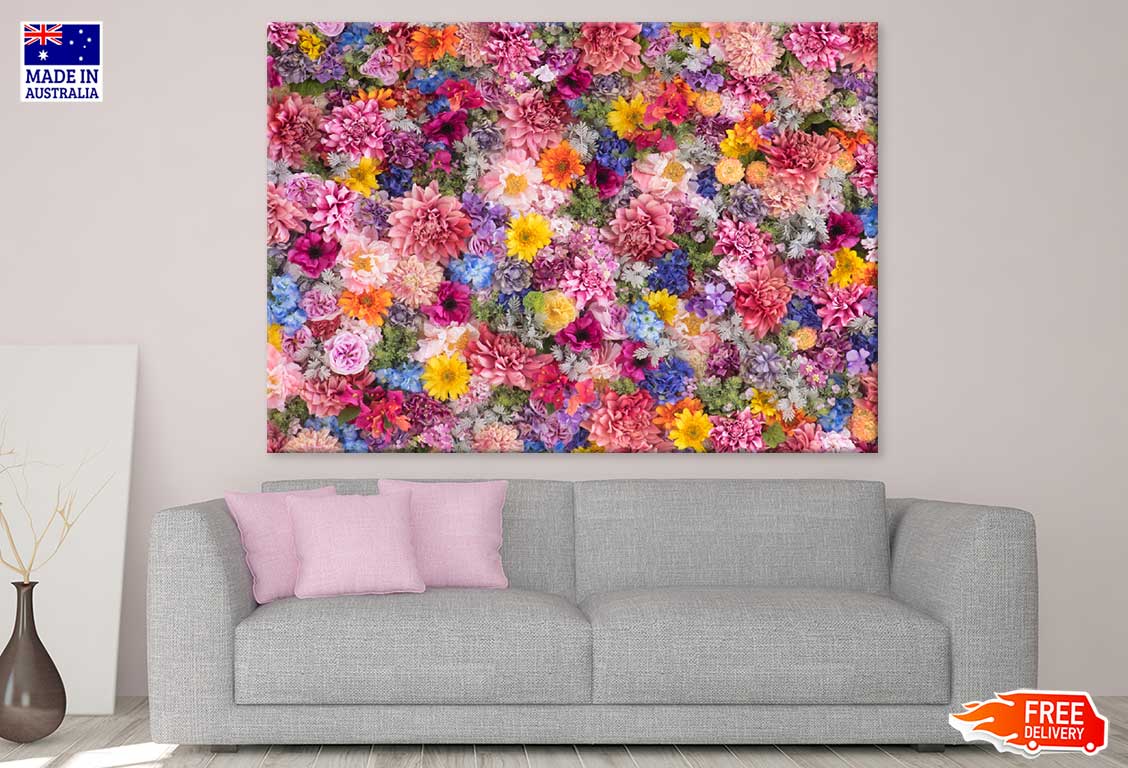Colorful Flower Wall Photograph Print 100% Australian Made