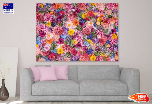 Colorful Flower Wall Photograph Print 100% Australian Made