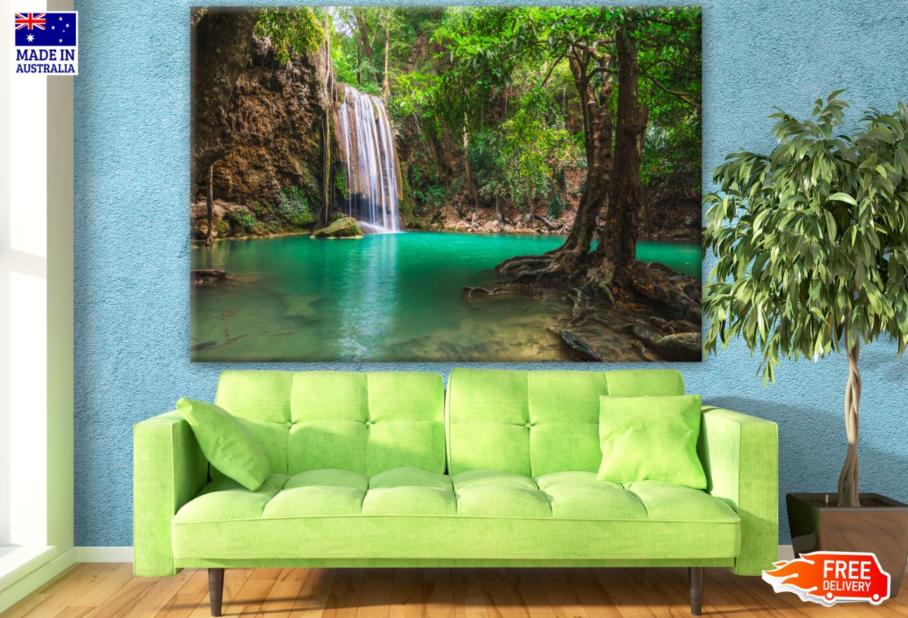 Stunning Waterfall in Forest Photograph Print 100% Australian Made