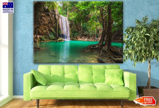 Stunning Waterfall in Forest Photograph Print 100% Australian Made