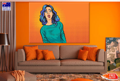 Confused Girl Illustration Print 100% Australian Made
