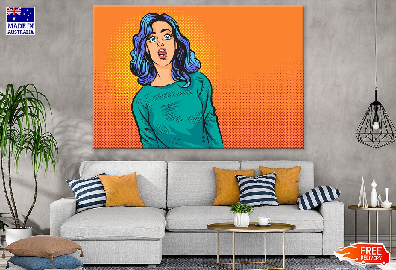 Confused Girl Illustration Print 100% Australian Made