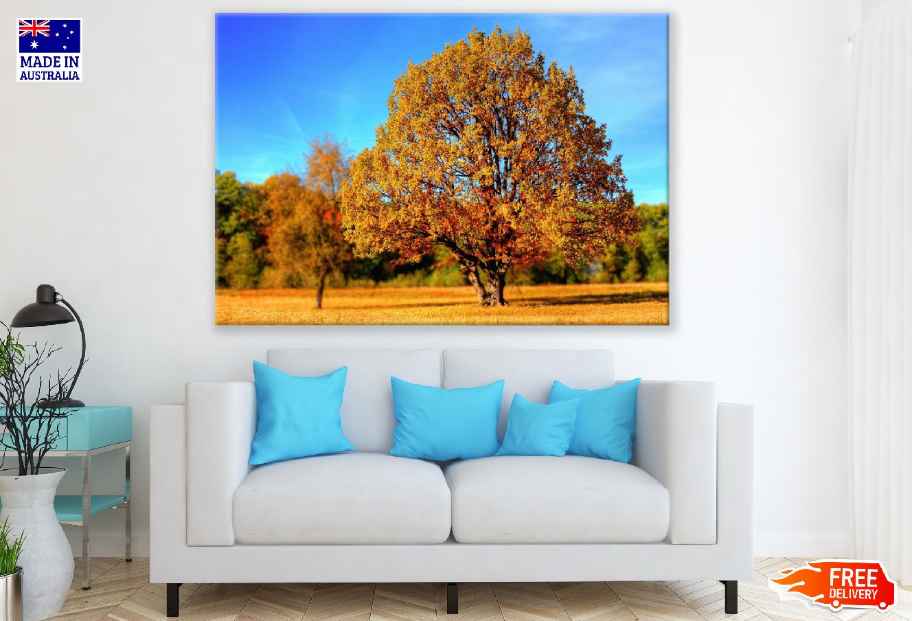 Maple Tree Autumn Scenery Photograph Print 100% Australian Made