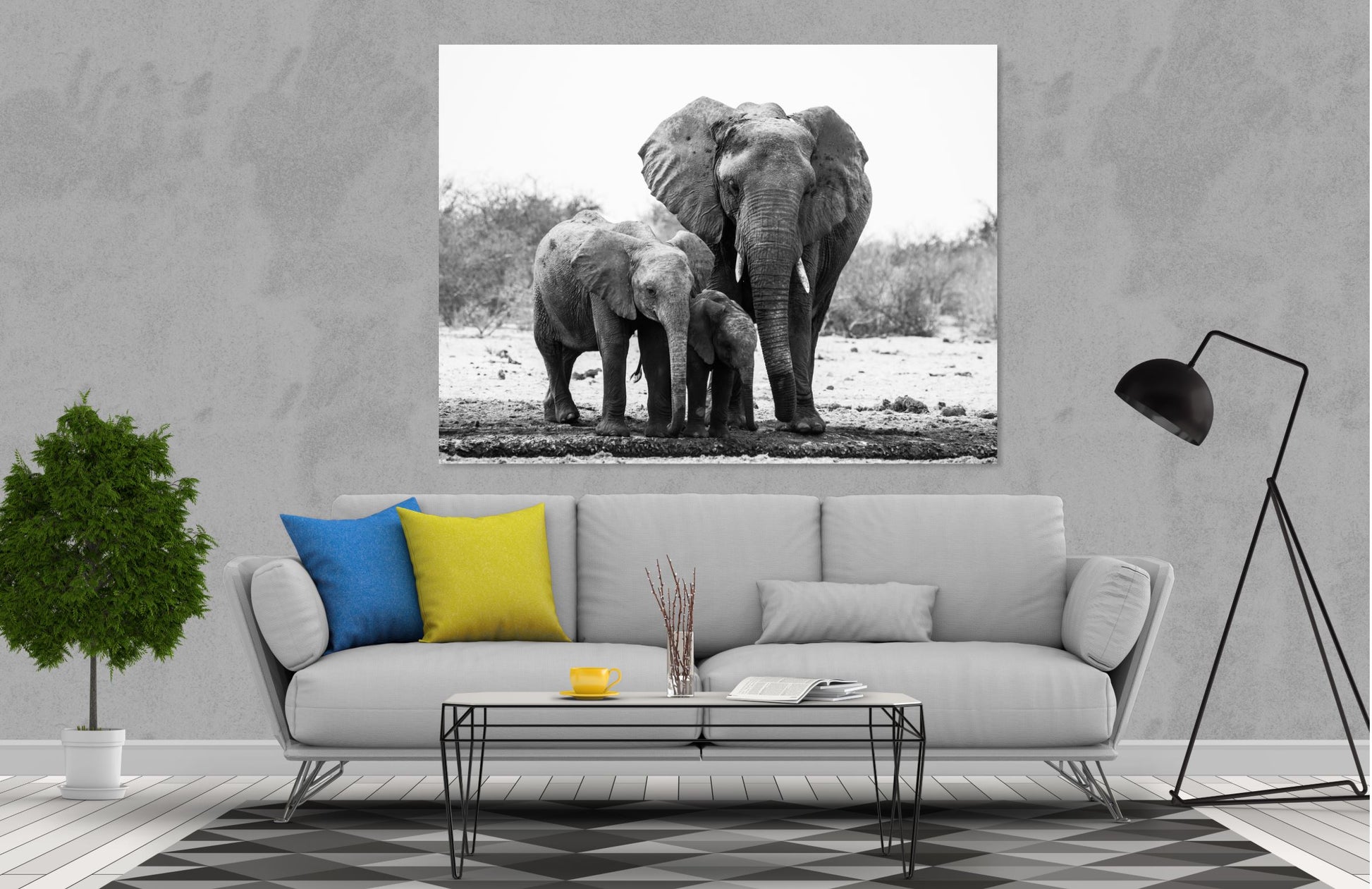 Lovely Elephant Print 100% Australian Made