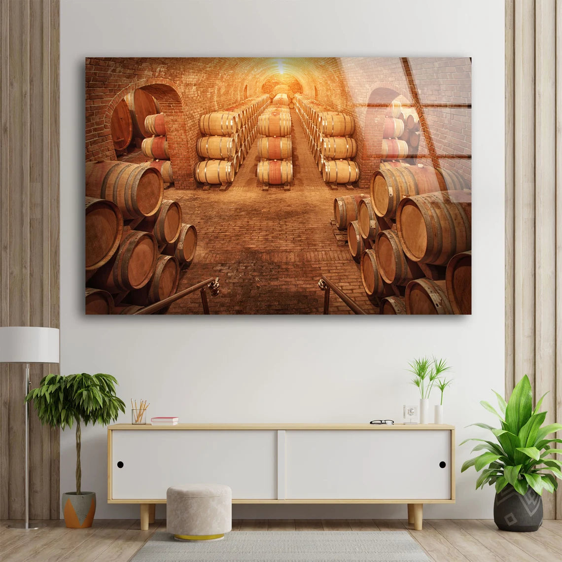 Wine Barrels Acrylic Glass Print Tempered Glass Wall Art 100% Made in Australia Ready to Hang