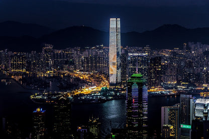 Ritz-Carlton Hong Kong Night View Photograph Print 100% Australian Made