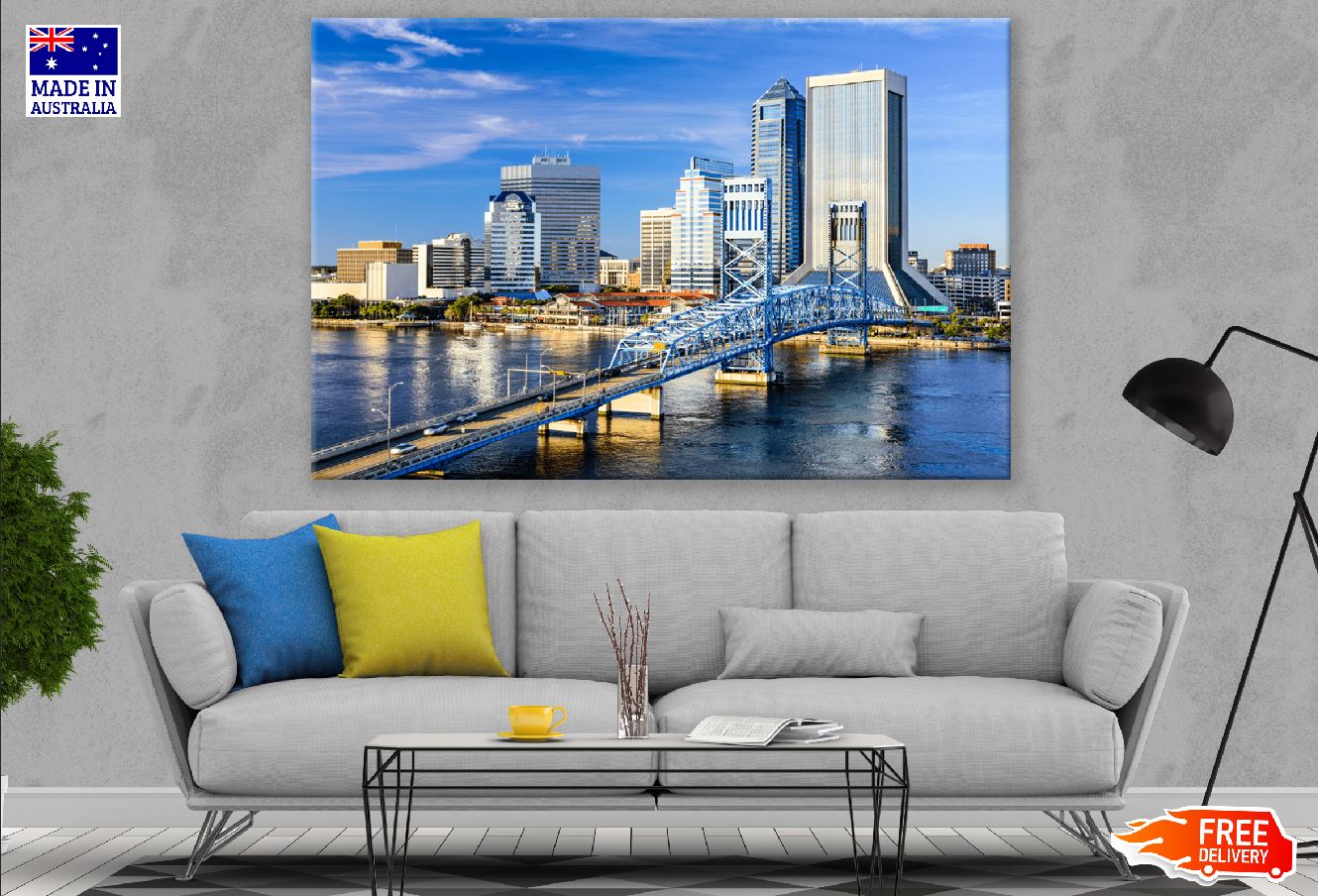 Jacksonville, Florida, USA Downtown View Photograph Print 100% Australian Made