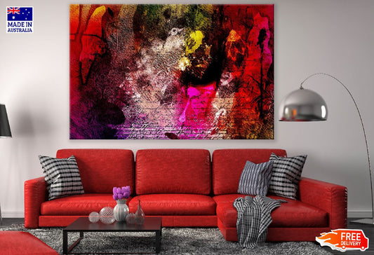 Colorful Abstract Design Print 100% Australian Made