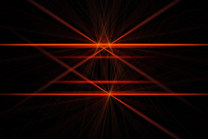 Red Lines Digital Abstract Design Print 100% Australian Made