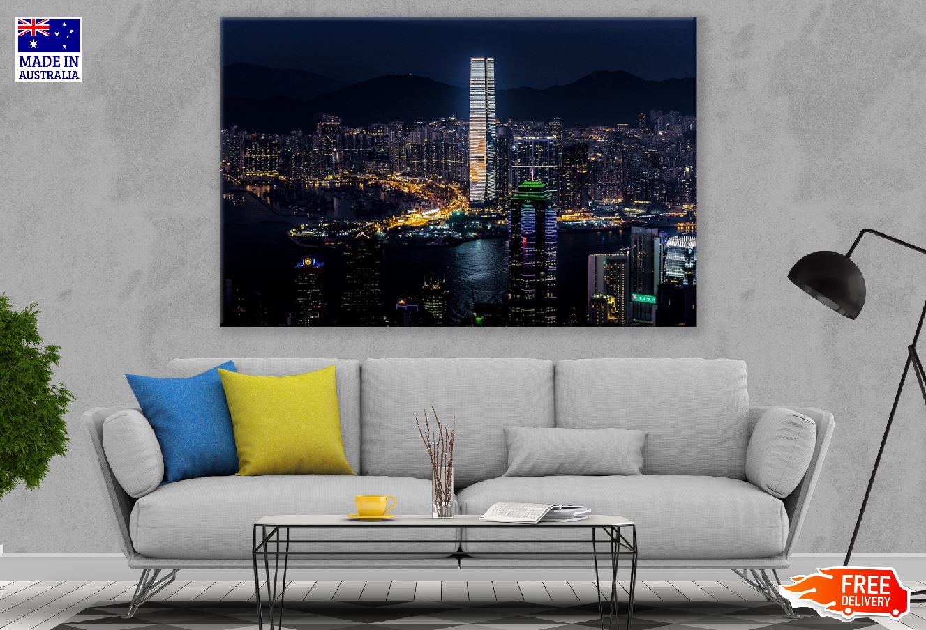 Ritz-Carlton Hong Kong Night View Photograph Print 100% Australian Made