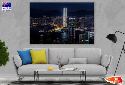 Ritz-Carlton Hong Kong Night View Photograph Print 100% Australian Made