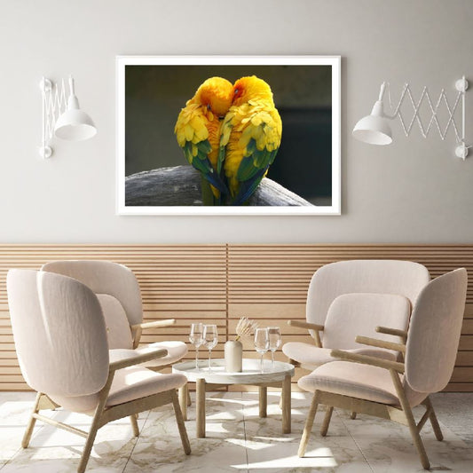 Love Birds Colorful Photograph Home Decor Premium Quality Poster Print Choose Your Sizes